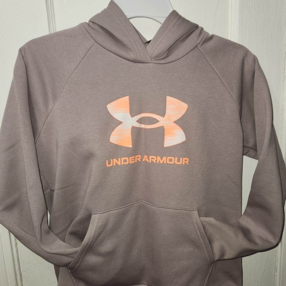 Under Armour Gray and Orange Performance Sweatshirt